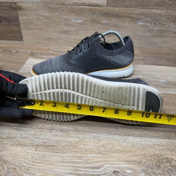 Cole Haan 2.Zerogrand Packable Gray Tweed Saddle-Knit Oxford Shoes Men's Size 10 - Picture 5 of 8